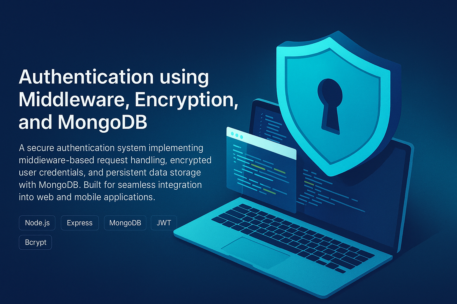 Authentication using Middleware, Encryption, and MongoDB